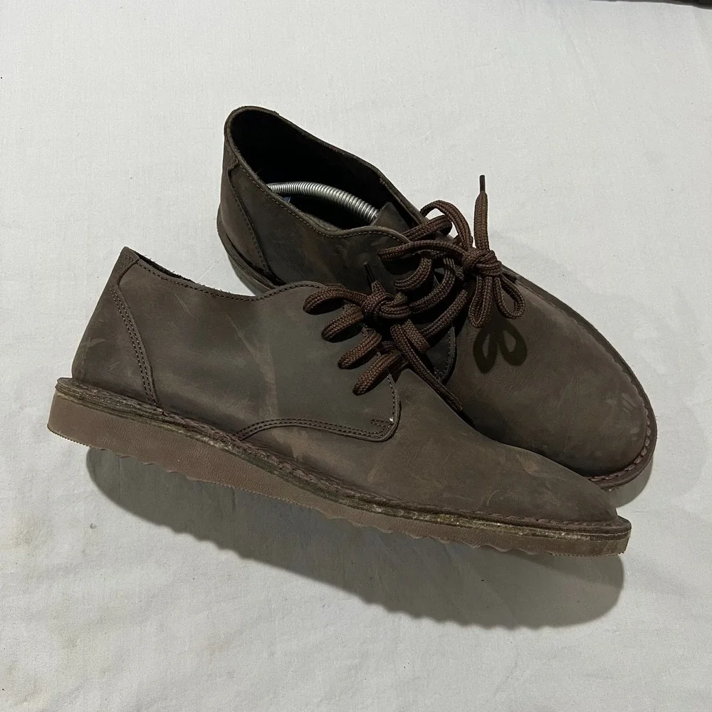 Jim Green Shoellie Mens Houston Dark Brown Low Top Leather Lace-Up Shoes Size 12